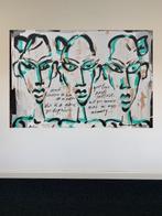 Gustav Schiffmacher - nu 2203 - this is a game happinss -, Antiek en Kunst, Kunst | Schilderijen | Modern