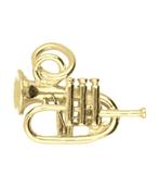 Gouden Bugel ketting hanger, Verzenden, Nieuw