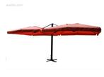 Dubbele hangende parasol Oranje (2 * 300x300cm), Nieuw, Ophalen