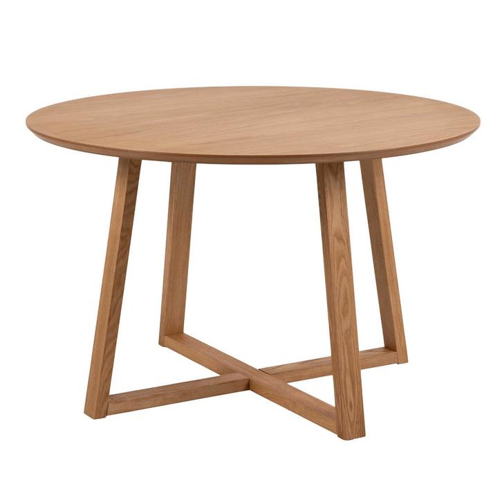 *WOONWINKEL* Ronde Tafel Van Eiken Fineer, Huis en Inrichting, Tafels | Eettafels, Nieuw, Verzenden