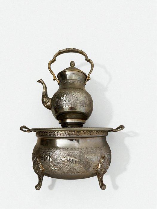ESSEBAR HAMID - Theepot (4) - Metaal - zilveren theepot, Antiek en Kunst, Antiek | Keukenbenodigdheden
