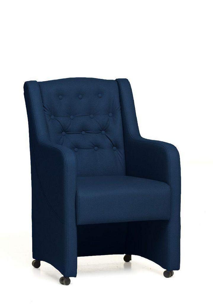 Eetkamerstoel Norwich - eetkamerstoelen - Blauw, Huis en Inrichting, Stoelen, Blauw, Nieuw, Stof