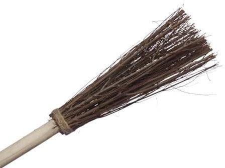 Decoratieve Bezem en steel 78 cm, Hobby en Vrije tijd, Knutselen, Nieuw, Ophalen of Verzenden