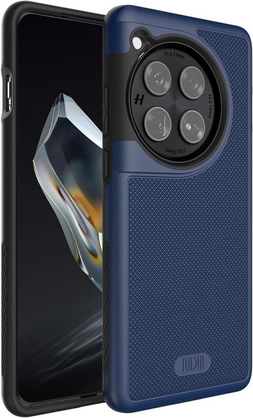 Tudia OnePlus 12 Hoesje MergeGrip Indigo Blauw, Telecommunicatie, Mobiele telefoons | Hoesjes en Frontjes | Overige merken, Hoesje of Tasje