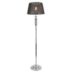 Vloerlamp staande lamp Lingen 151 cm chroom en grijs E27, Huis en Inrichting, Verzenden, Nieuw
