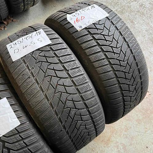 2 x Dunlop Winter Sport 5 245-45-18 Winterbanden 3,5mm, Auto-onderdelen, Banden en Velgen, 18 inch, Winterbanden, 245 mm, Personenwagen