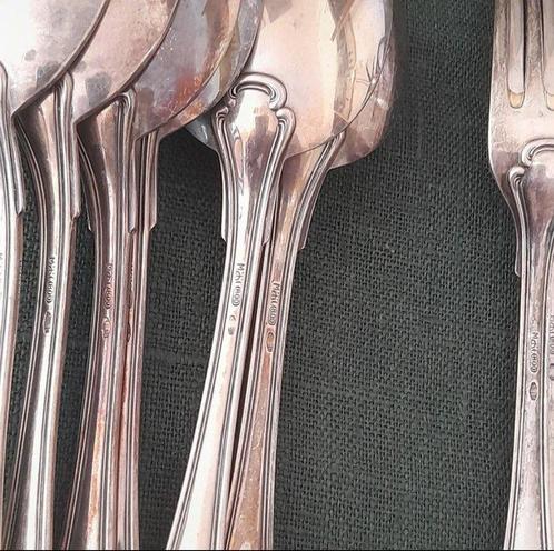 Magnifique ensemble de couverts en argent – Modèle « Savoy », Antiek en Kunst, Antiek | Goud en Zilver