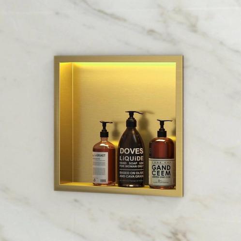 BWS Inbouwnis | Lucio | met LED Verlichting | 30x30x7cm |, Doe-het-zelf en Verbouw, Sanitair, Bad, Nieuw, Ophalen of Verzenden