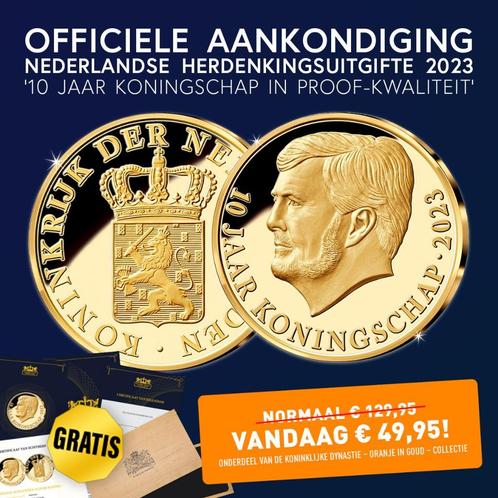 Massief gouden herdenkingsuitgifte Prinses Beatrix 85 jaar, Postzegels en Munten, Penningen en Medailles, Verzenden