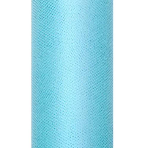 Turquoise Tule Rol 15cm 9m, Hobby en Vrije tijd, Feestartikelen, Nieuw, Verzenden