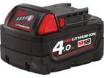 Milwaukee M18 B4 Accu 18V 4.0Ah Li-Ion M18™ - 4932430063, Verzenden, Zo goed als nieuw