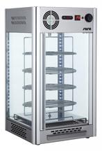 Warmhoudvitrine RVS LUNA 108L | 1.2kW | LED verlichting |, Verzenden, Nieuw in verpakking