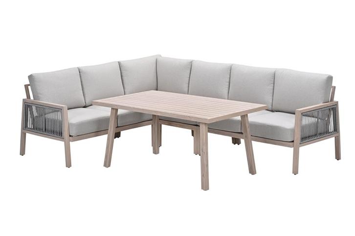 GI Decala rope lounge-/diningset - Teak/Zand, Tuin en Terras, Tuinsets en Loungesets, Loungeset, Nieuw, Overige materialen, Verzenden