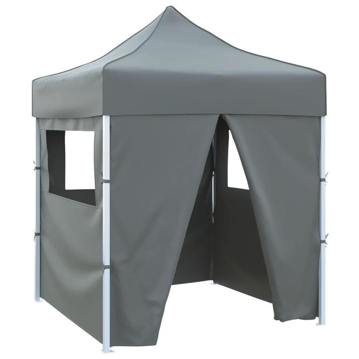 vidaXL Partytent met 4 zijwanden inklapbaar 2x2 m staal, Tuin en Terras, Partytenten, Partytent, Nieuw, Verzenden