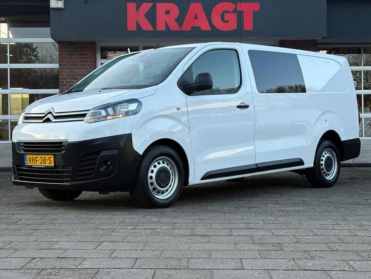 Citroën Jumpy 2.0 BlueHDI 122PK XL Club DC|DUBBELCABINE|NAP|, Auto's, Bestelauto's, Dealer onderhouden, Lease, Zwart, Handgeschakeld