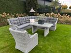 Zeer mooie diningeset met tafel en stoel, Meer dan 8 zitplaatsen, Zo goed als nieuw, Bank, Loungeset