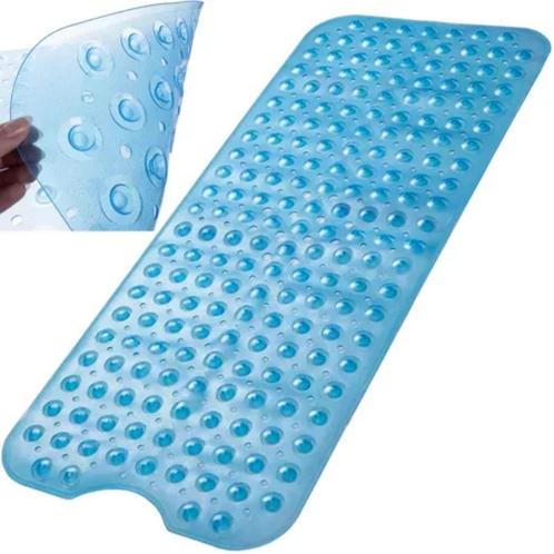 Ruhhy Antislip Badmat 100x40 cm - Blauw, Veilig en Comfor..., Huis en Inrichting, Badkamer | Badtextiel en Accessoires, Nieuw