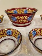 Schotel (7) - Glas - Boheemse glas kunst