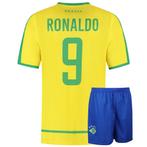 Brazilie Voetbaltenue Thuis Ronaldo - Kind en Volwassenen, Sport en Fitness, Voetbal, Verzenden, Nieuw