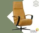 Leren relaxfauteuil Idol - Granada Amber (cognac) - Small, Huis en Inrichting, Fauteuils, Nieuw, Ophalen of Verzenden, 50 tot 75 cm