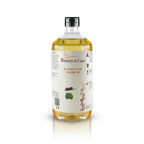 Beauty & Care Eucalyptus Mint Massage oil 1 L.  new, Sport en Fitness, Massageproducten, Olie of Lotion, Nieuw, Ophalen of Verzenden