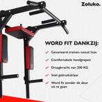 2dekans | Zoluko Dip & Pull Up Bar – Professioneel Wandmodel, Ophalen of Verzenden, Zo goed als nieuw