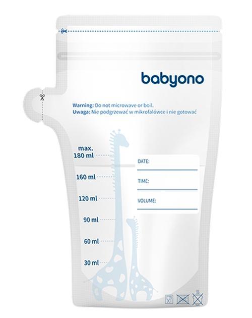 Baby Ono 30 stuks 180ml Moedermelk Bewaarzakjes, Kinderen en Baby's, Babyvoeding en Toebehoren, Nieuw, Verzenden