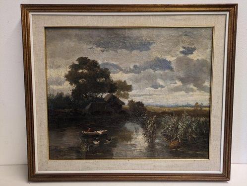 Luigi Valentin (1920) - Laguna, Antiek en Kunst, Kunst | Schilderijen | Klassiek