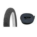 Buitenband 16x1.75 (47-305) + binnenband, Verzenden, Nieuw, Budgetfietsonderdelen.nl