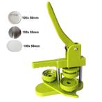 Button Maker Machine 58mm Buttons Zelf Maken Set Groen, Verzamelen, Verzenden, Nieuw