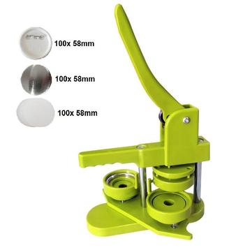 Button Maker Machine 58mm Buttons Zelf Maken Set Groen beschikbaar voor biedingen