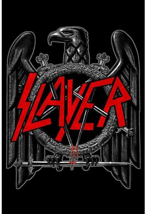 Slayer - Black Eagle - Textielposter officiële merchandise, Verzamelen, Muziek, Artiesten en Beroemdheden, Poster, Artwork of Schilderij