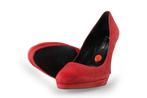 Linea Zeta Pumps in maat 40 Rood | 10% extra korting, Kleding | Dames, Schoenen, Pumps, Verzenden, Linea Zeta, Gedragen