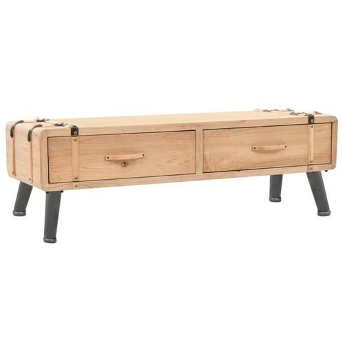 vidaXL Tv-meubel 120x33x35 cm massief vurenhout, Huis en Inrichting, Kasten | Televisiemeubels, 25 tot 50 cm, Nieuw, Overige houtsoorten