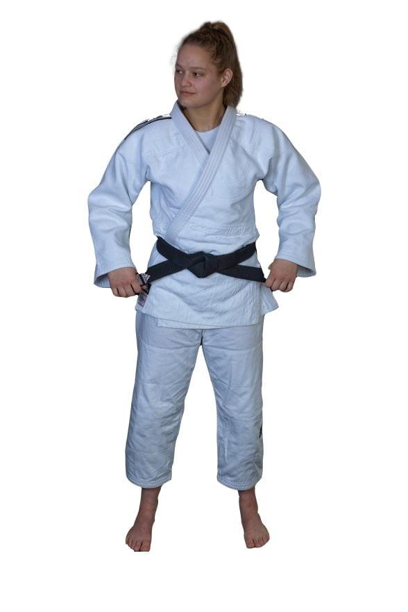 Judopak Adidas Champion slimfit IJF | Wit (Maat: 155), Sport en Fitness, Vechtsporten en Zelfverdediging, Vechtsportpak, Nieuw