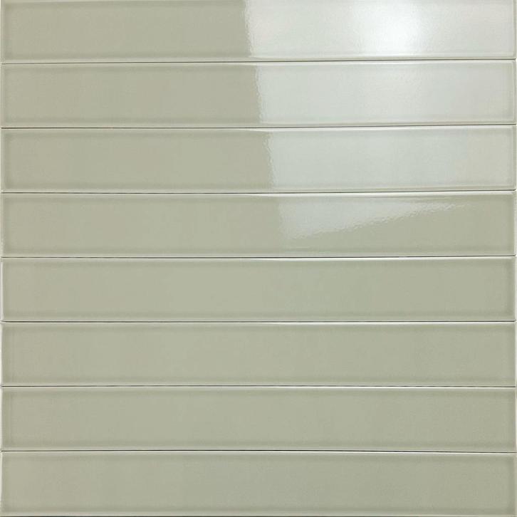 Wandtegel langwerpig vitral olijf groen 5x40 wandtegel, Doe-het-zelf en Verbouw, Tegels, Wandtegels, Nieuw, 10 m² of meer, Keramiek