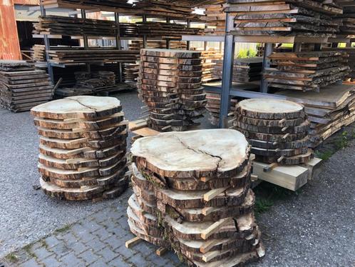 Boomstamschijven Eettafel Salontafel, Doe-het-zelf en Verbouw, Hout en Planken, Minder dan 200 cm, Overige typen, Nieuw, 50 mm of meer