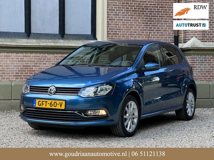 Volkswagen Polo 1.2 TSI Highline | Bomvol | Netjes, Auto's, Volkswagen, Onderhoudsboekje, Te koop, Handgeschakeld, Hatchback, Blauw