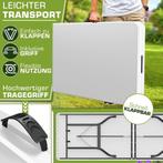 Inklapbare tafel - Klaptafel - Vouwtafel - 220x70 cm - Wit -, Verzenden, Nieuw