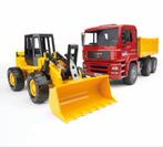 Bruder MAN TGA vrachtwagen met Fiat shovel, Kinderen en Baby's, Ophalen of Verzenden, Nieuw