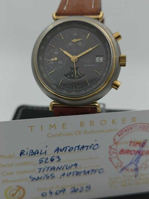 Ribali - Moonphase Chronograph - Zonder Minimumprijs - 5263, Sieraden, Tassen en Uiterlijk, Horloges | Heren
