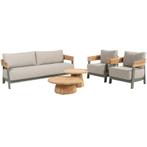 Varenna stoel bank loungeset 5 delig olive 4 Seasons Outdoor, Ophalen of Verzenden, Nieuw, Aluminium