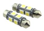 C5W autolamp 2 stuks | LED festoon 36mm | 8-SMD daglichtwit, Verzenden, Nieuw