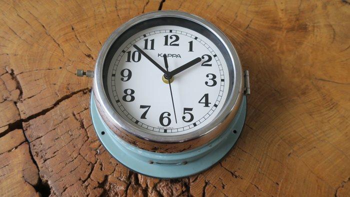 Wandklok - Kappa - Glas, Staal - 1980-1990, Antiek en Kunst, Antiek | Wandborden en Tegels