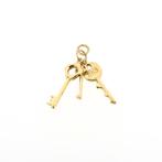 Gouden hanger van een sleutelbos (sleutelhanger), Ophalen of Verzenden, Gebruikt, Goud, Overige merken