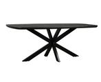 Eettafel Colorado Deens ovaal mangohout 240x110 cm - zwart, Huis en Inrichting, Tafels | Eettafels, Ophalen of Verzenden, Nieuw