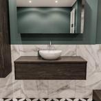 Badkamermeubel BWS Madrid Dark Brown 120 cm met Topblad en, Doe-het-zelf en Verbouw, Sanitair, Ophalen of Verzenden, Nieuw, Bad