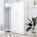 vidaXL Boekenkast 82,5x30,5x150 cm bewerkt hout wit, Huis en Inrichting, Kasten | Boekenkasten, Verzenden, Nieuw, 50 tot 100 cm