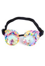 Goggles Steampunk Bril Regenboog Ecoline Montuur Caleidoscoo, Kleding | Dames, Nieuw, Carnaval, Ophalen of Verzenden