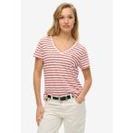 Superdry Shirt met V-hals STUDIOS SLUB EMB VEE TEE, Kleding | Dames, Verzenden, Nieuw